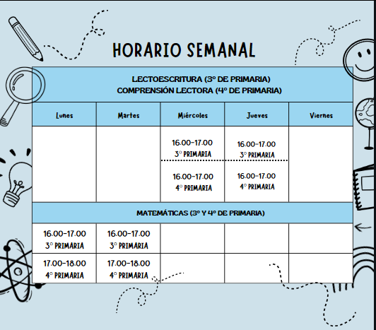 HORARIO REFUERZO