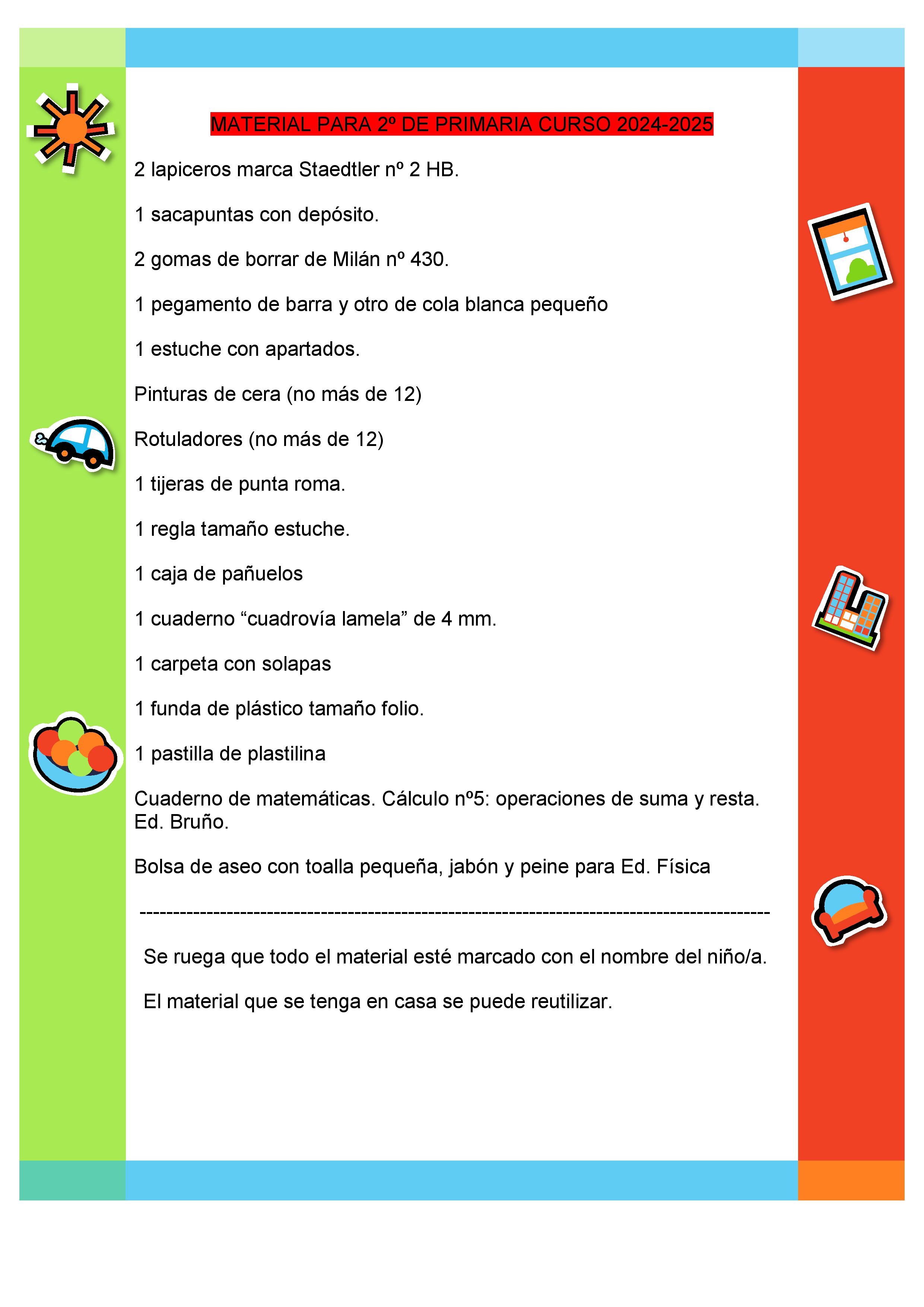 material 2º 24-25